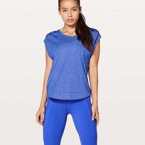 Lululemon Gait Keeper Short Sleeve in Heathered Jet Stream